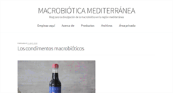 Desktop Screenshot of macrobioticamediterranea.es