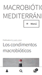 Mobile Screenshot of macrobioticamediterranea.es