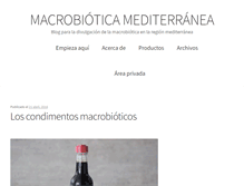 Tablet Screenshot of macrobioticamediterranea.es